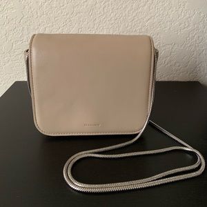 AllSaints Arc small crossbody leather bag